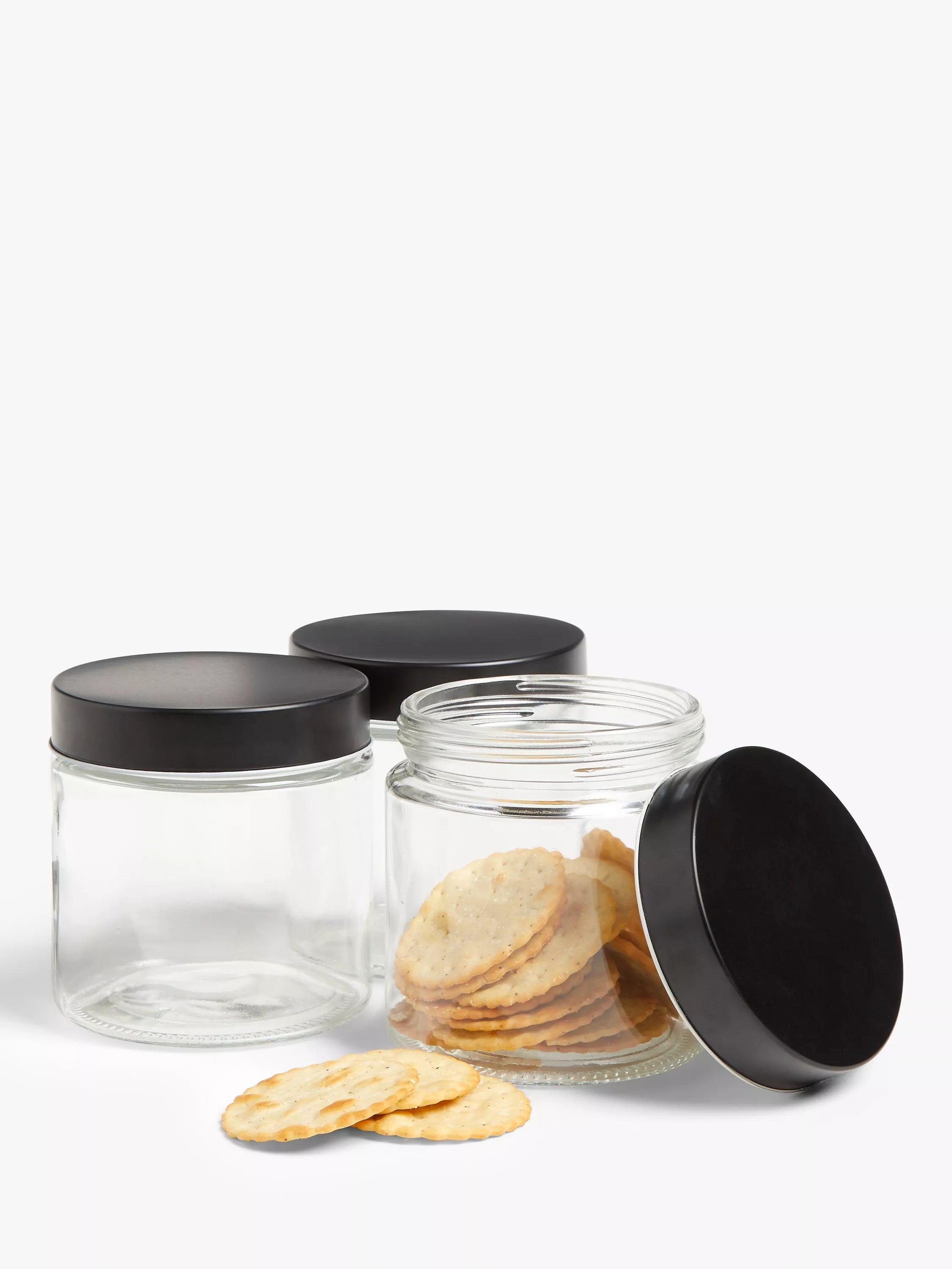 John Lewis glass storage container set of 3 870ml (British brand)