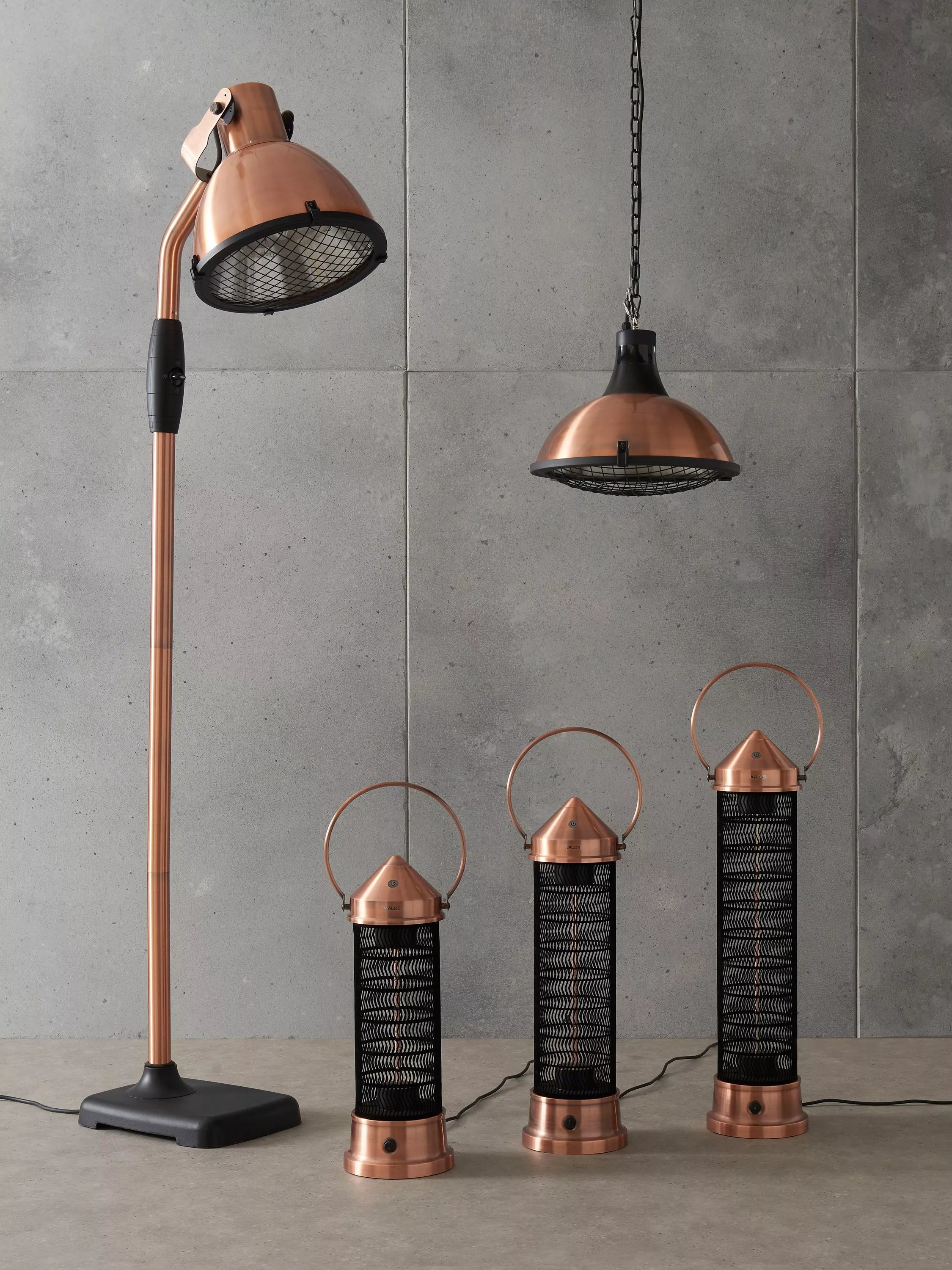 KETTLER Copper Lantern electric patio heater Large (British brand)