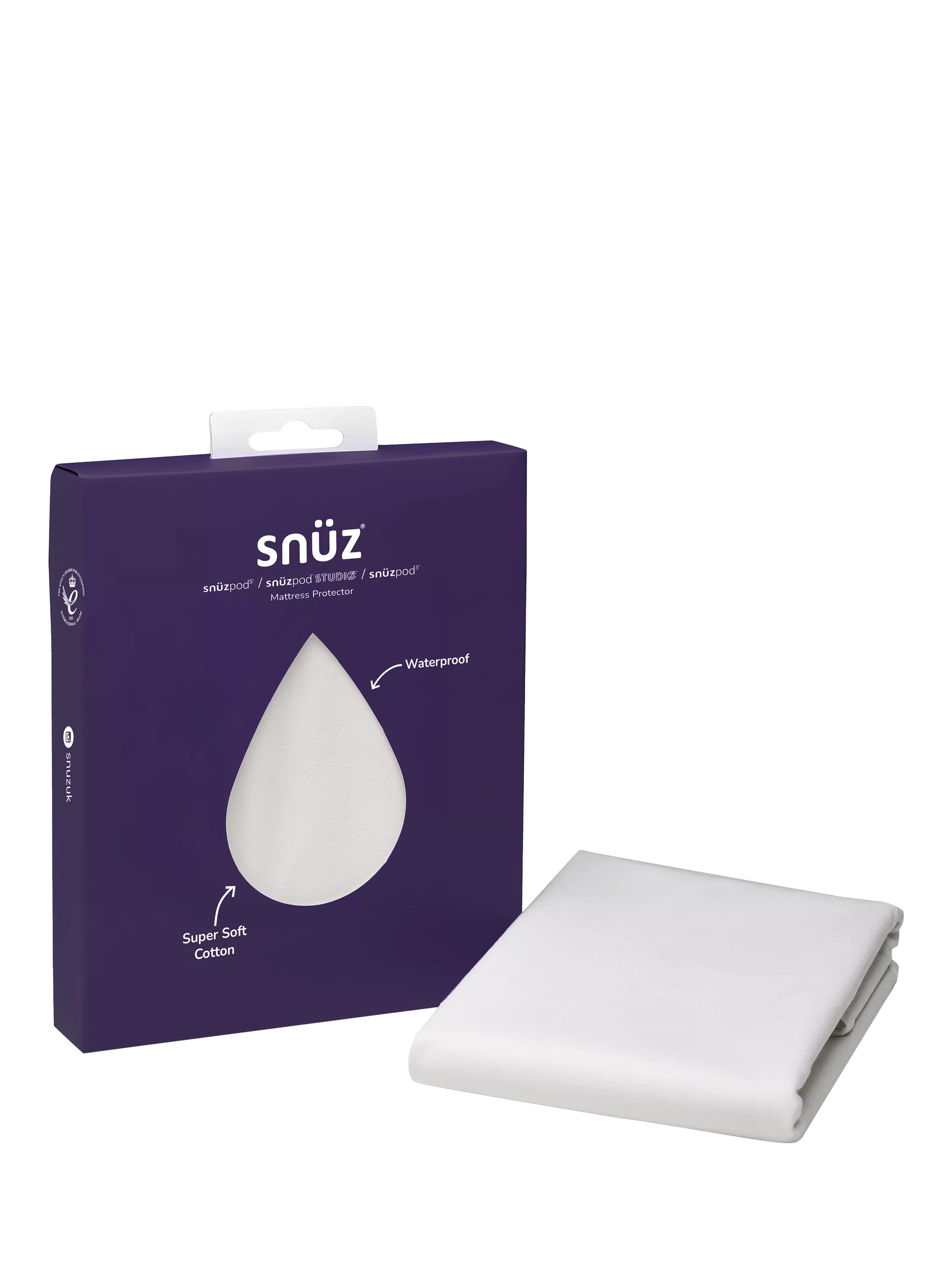 Snüz Snüzpod 4 waterproof crib mattress protector (British brand)