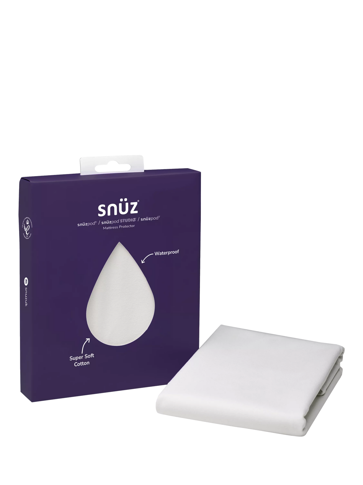 Snüz Snüzpod 4 waterproof crib mattress protector (British brand)