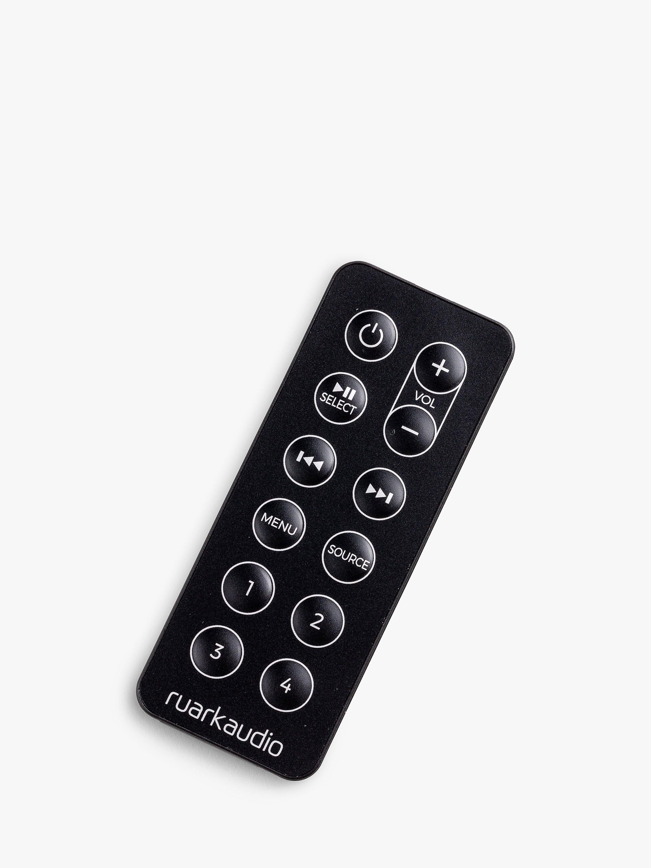 Ruark Audio remote control for R1 Mk4, R2 Mk4 and R1S - British product