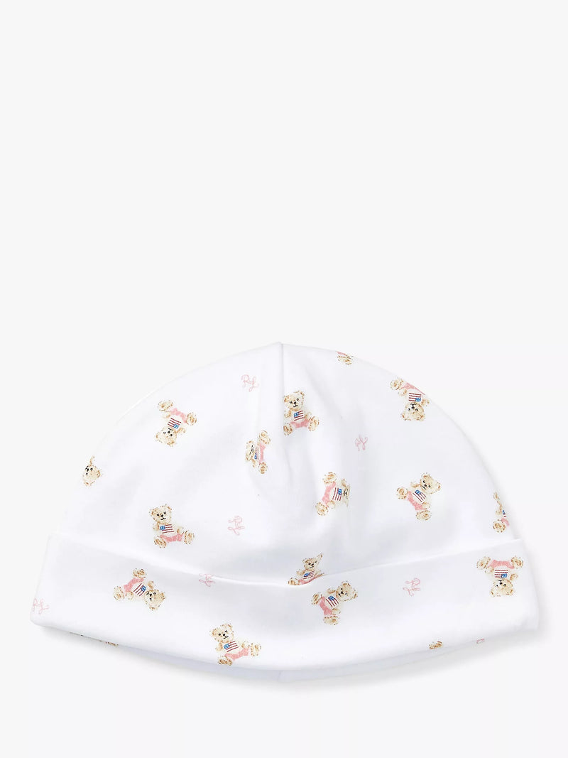 Ralph Lauren baby bear print hat, UK version