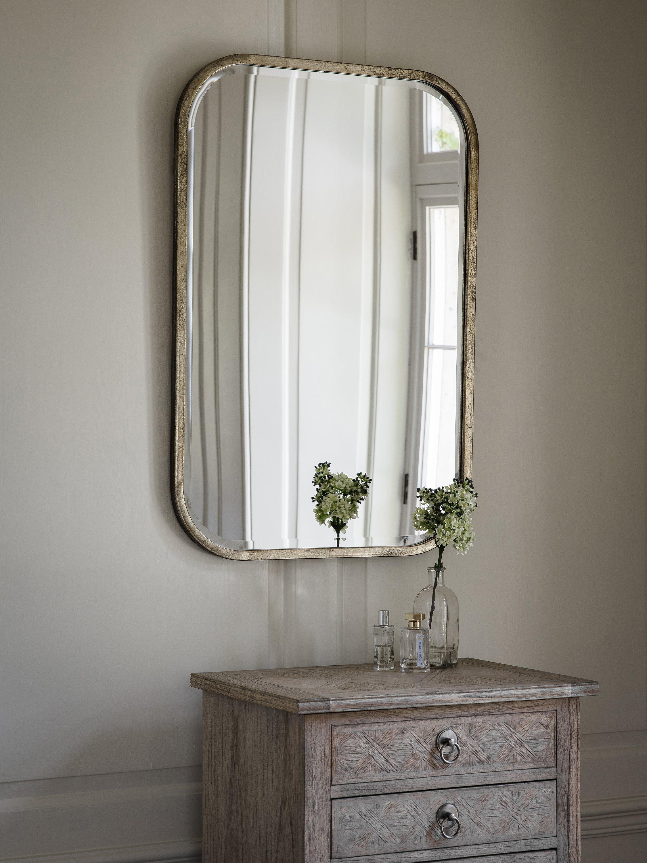 John Lewis Logan rectangular metal frame wall mirror 95.5x65.5cm - British product