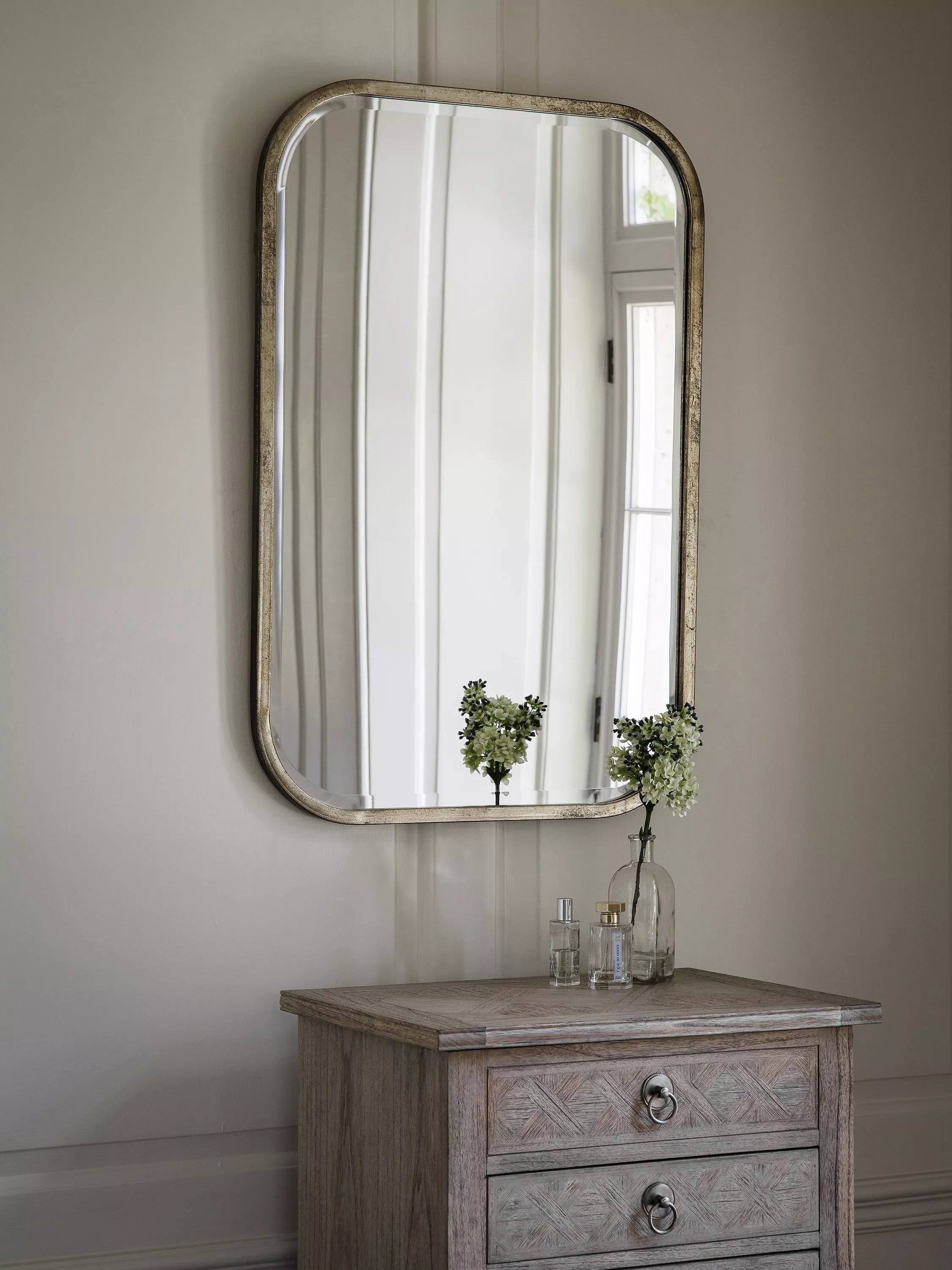 John Lewis Logan rectangular metal frame wall mirror 95.5x65.5cm - British product