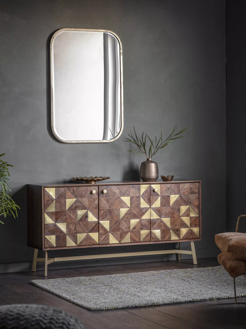 John Lewis Logan rectangular metal frame wall mirror 95.5x65.5cm - British product