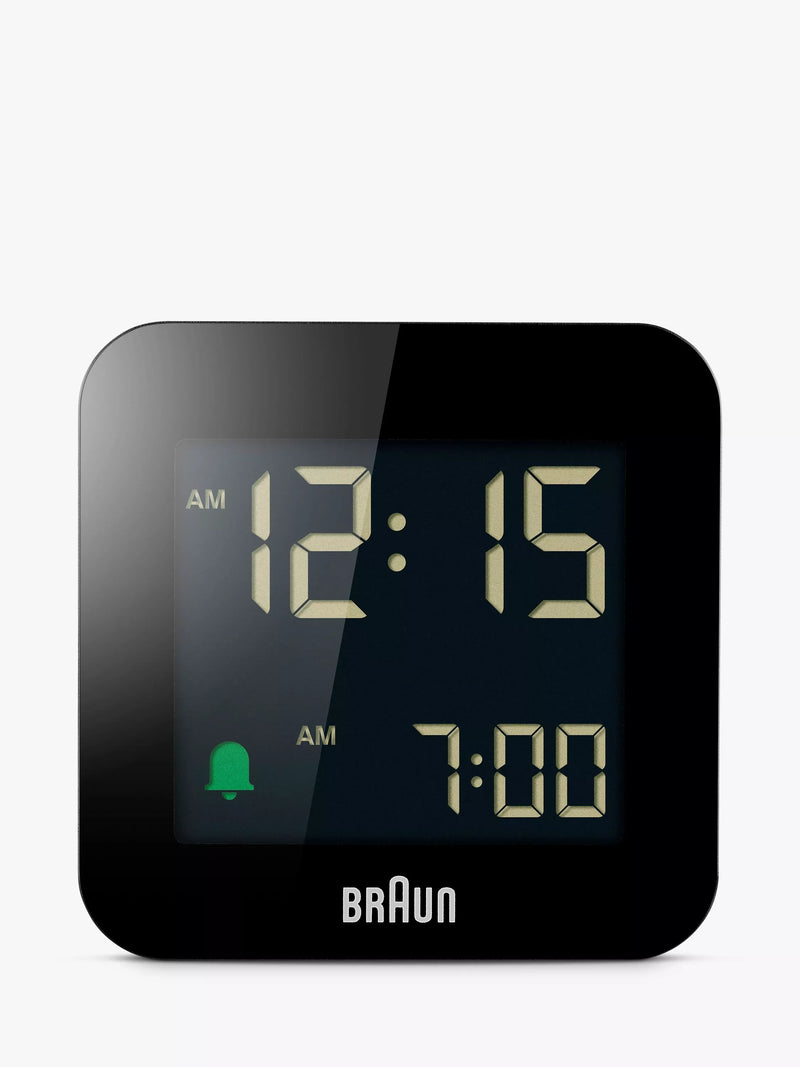 Braun BC08 compact digital travel alarm clock, UK version