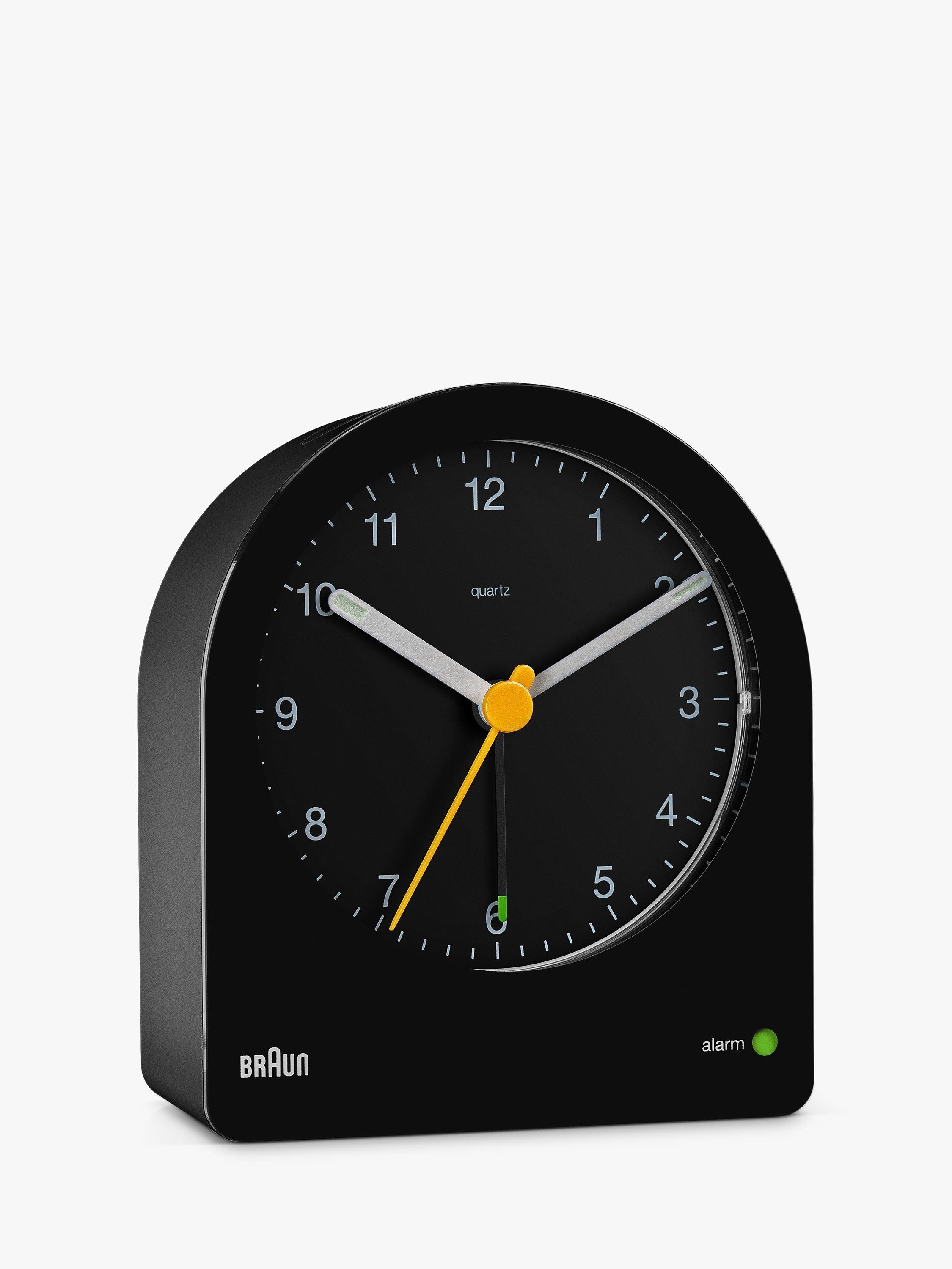 Braun BC22 classic analogue quiet quartz alarm clock, imported from the UK