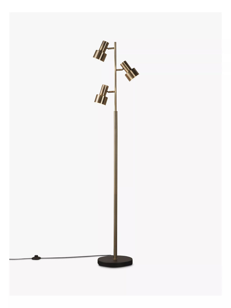 John Lewis Shelby floor lamp brass, tall UK version
