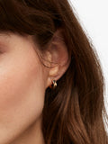 Estella Bartlett flat gold hoop earrings, imported from the UK