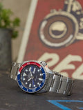 Seiko SRPD53K1 automatic watch blue dial, imported from the UK