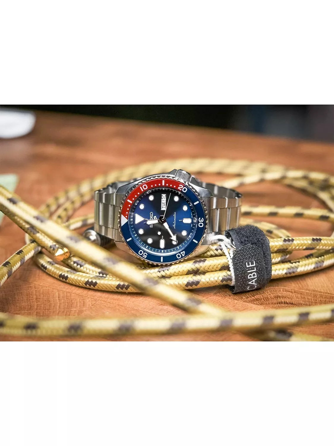 Seiko SRPD53K1 automatic watch blue dial, imported from the UK