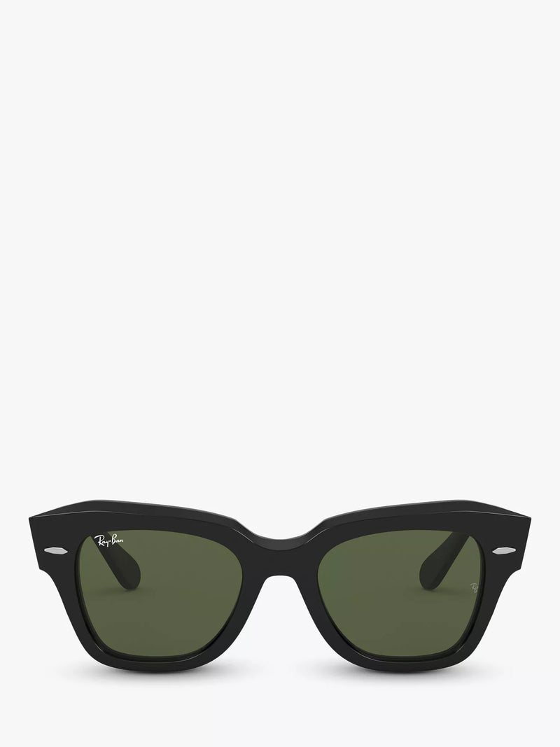 Ray-Ban RB2186 square black sunglasses 49mm (British brand)
