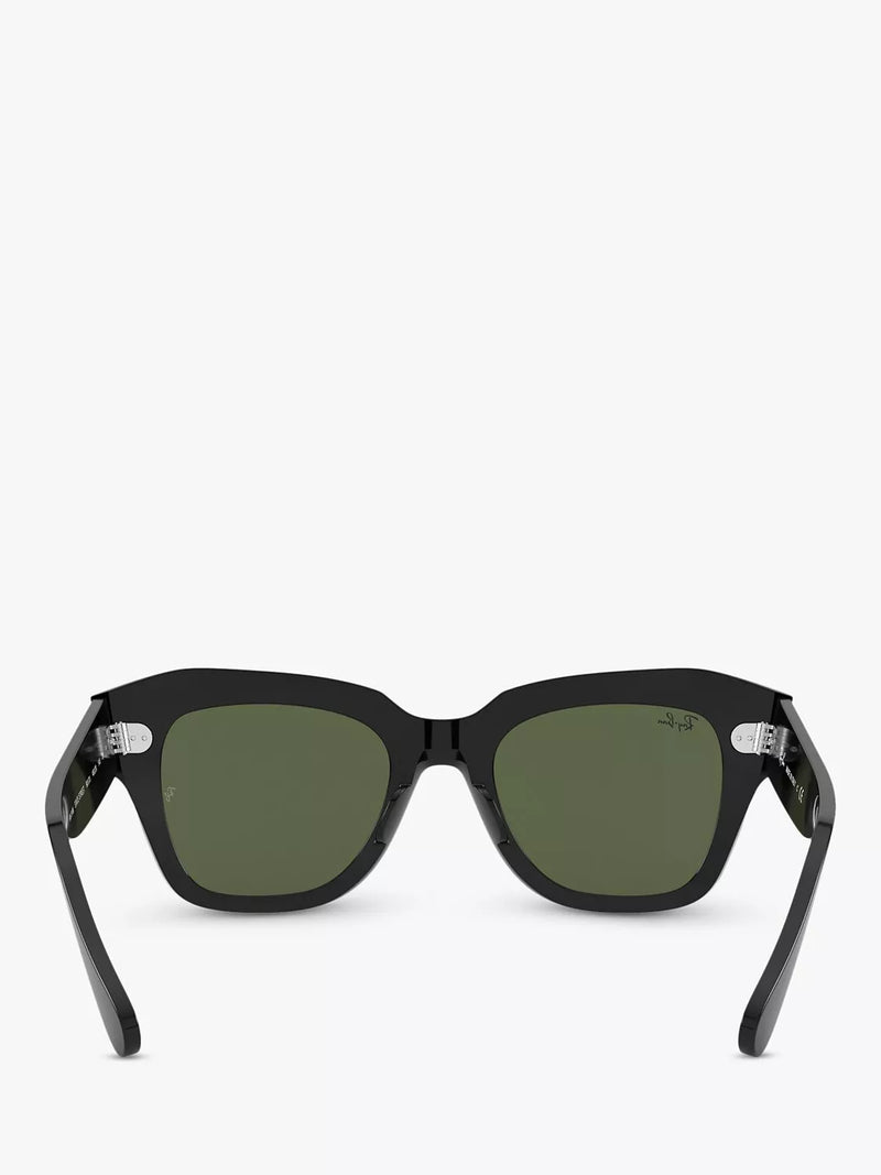 Ray-Ban RB2186 square black sunglasses 49mm (British brand)