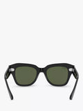 Ray-Ban RB2186 square black sunglasses 49mm (British brand)