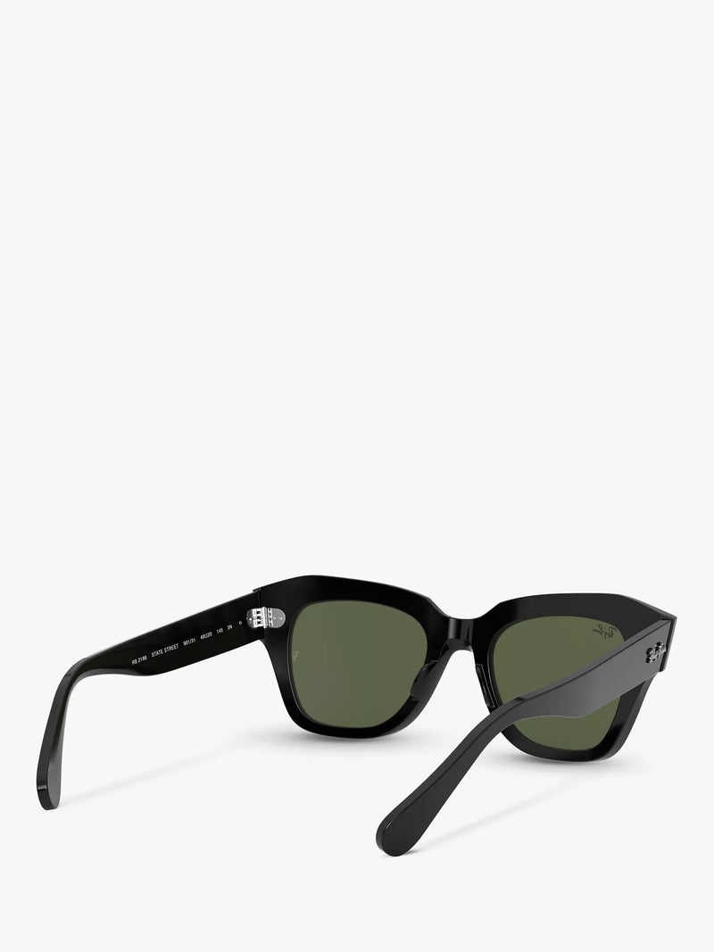 Ray-Ban RB2186 square black sunglasses 49mm (British brand)
