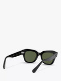 Ray-Ban RB2186 square black sunglasses 49mm (British brand)
