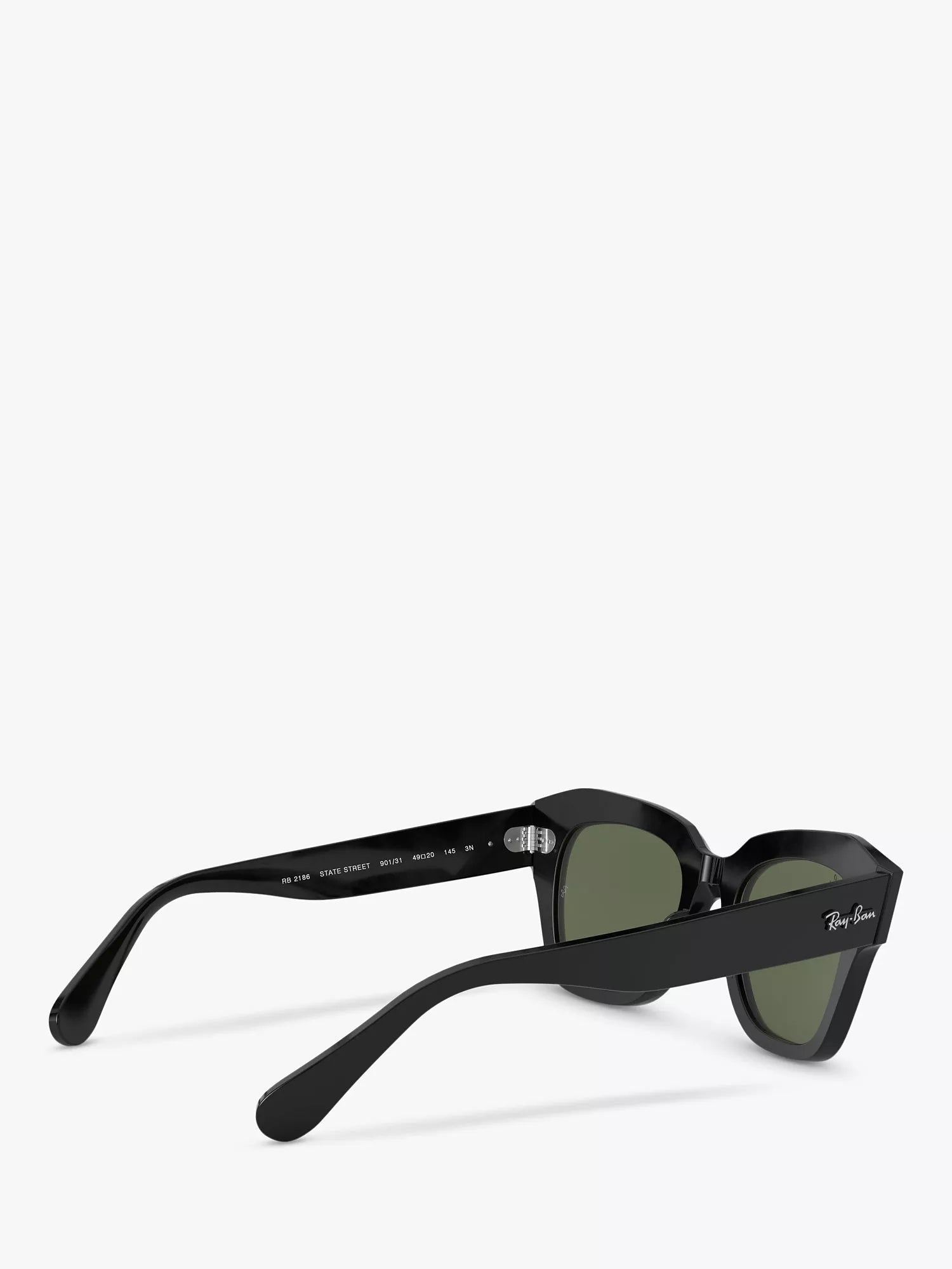 Ray-Ban RB2186 square black sunglasses 49mm (British brand)