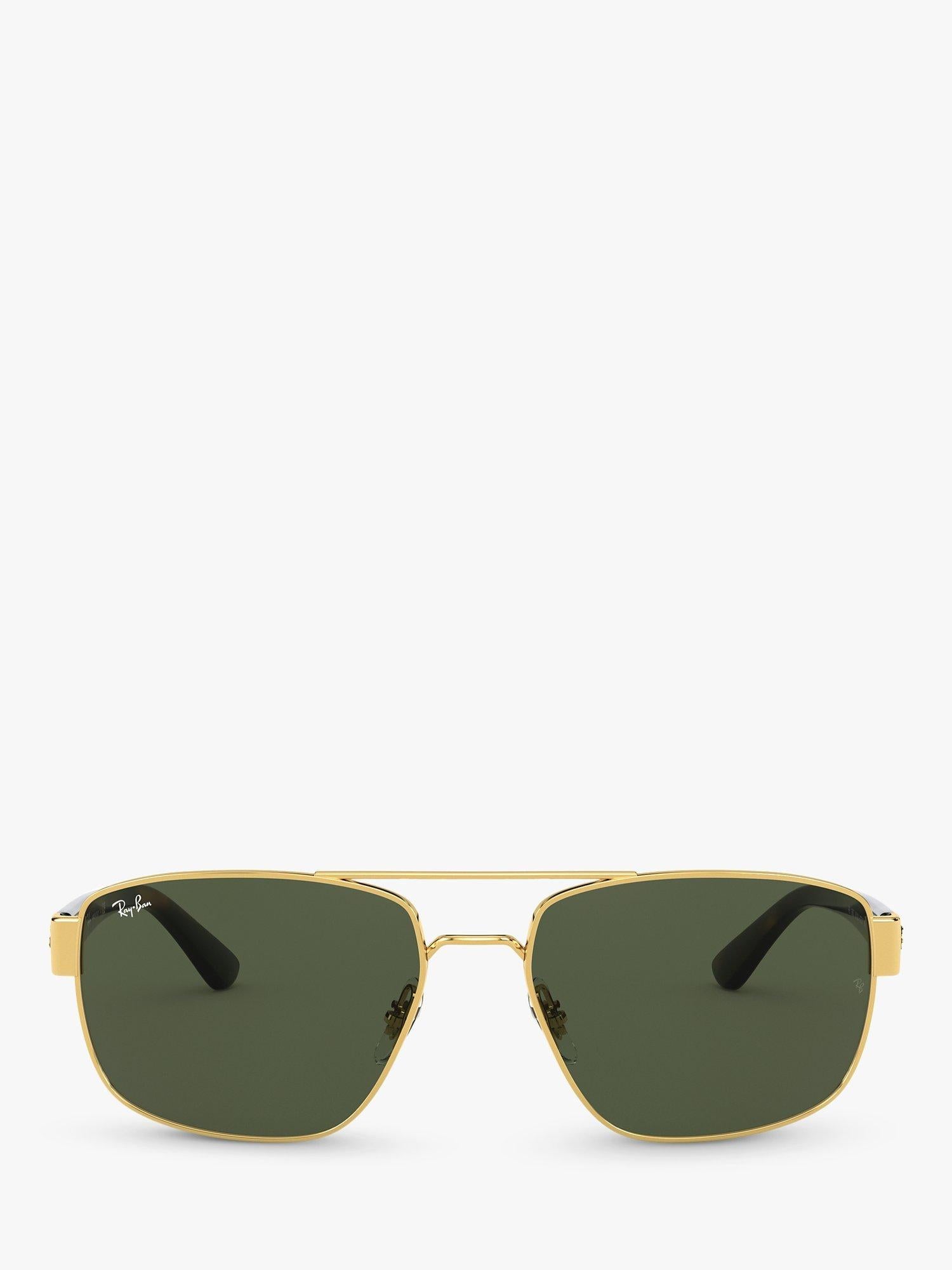 Ray-Ban RB3663 men's rectangular sunglasses glass lenses, UK version