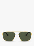 Ray-Ban RB3663 men's rectangular sunglasses glass lenses, UK version