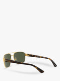 Ray-Ban RB3663 men's rectangular sunglasses glass lenses, UK version