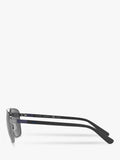 Ralph Lauren rectangular polarised sunglasses gunmetal grey (British brand)