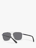 Ralph Lauren rectangular polarised sunglasses gunmetal grey (British brand)