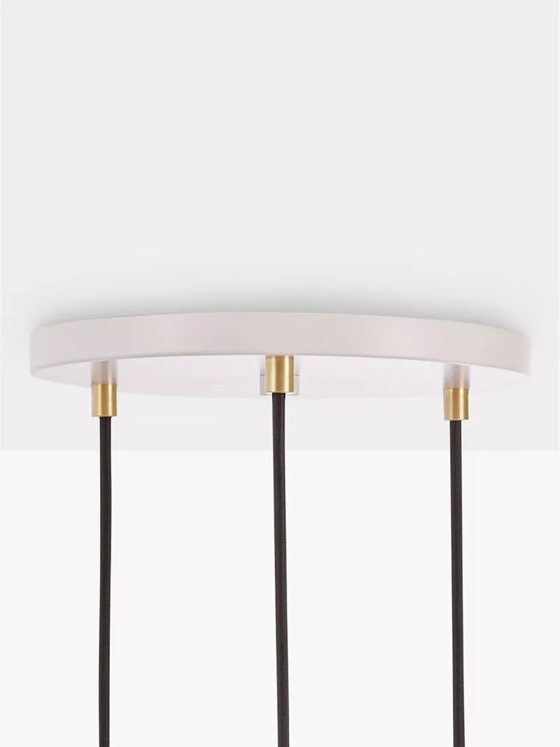 Tala oak triple cluster pendant light (British brand)