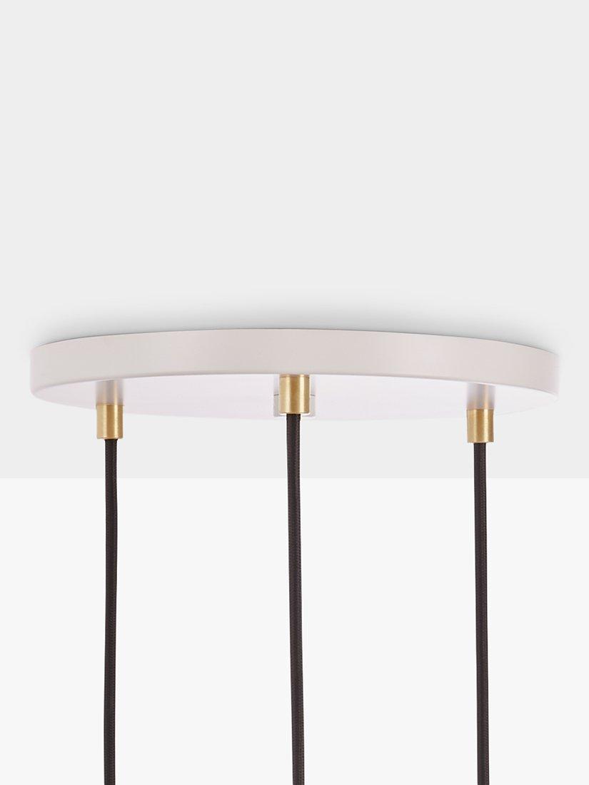 Tala oak pendant cluster ceiling light with three dimmable LED bulbs - British product