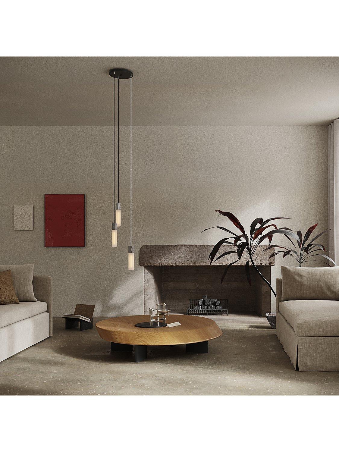 Tala Basalt triple pendant cluster ceiling light (British brand)