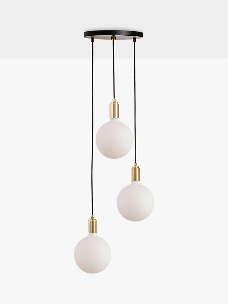 Tala triple pendant ceiling light brass finish 25cm diameter (British brand)