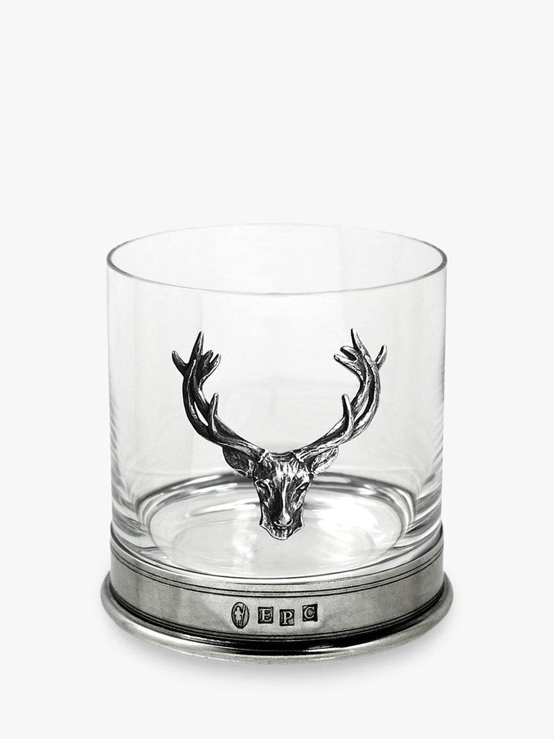 English Pewter Company stag design pewter tumblers set of two - British product