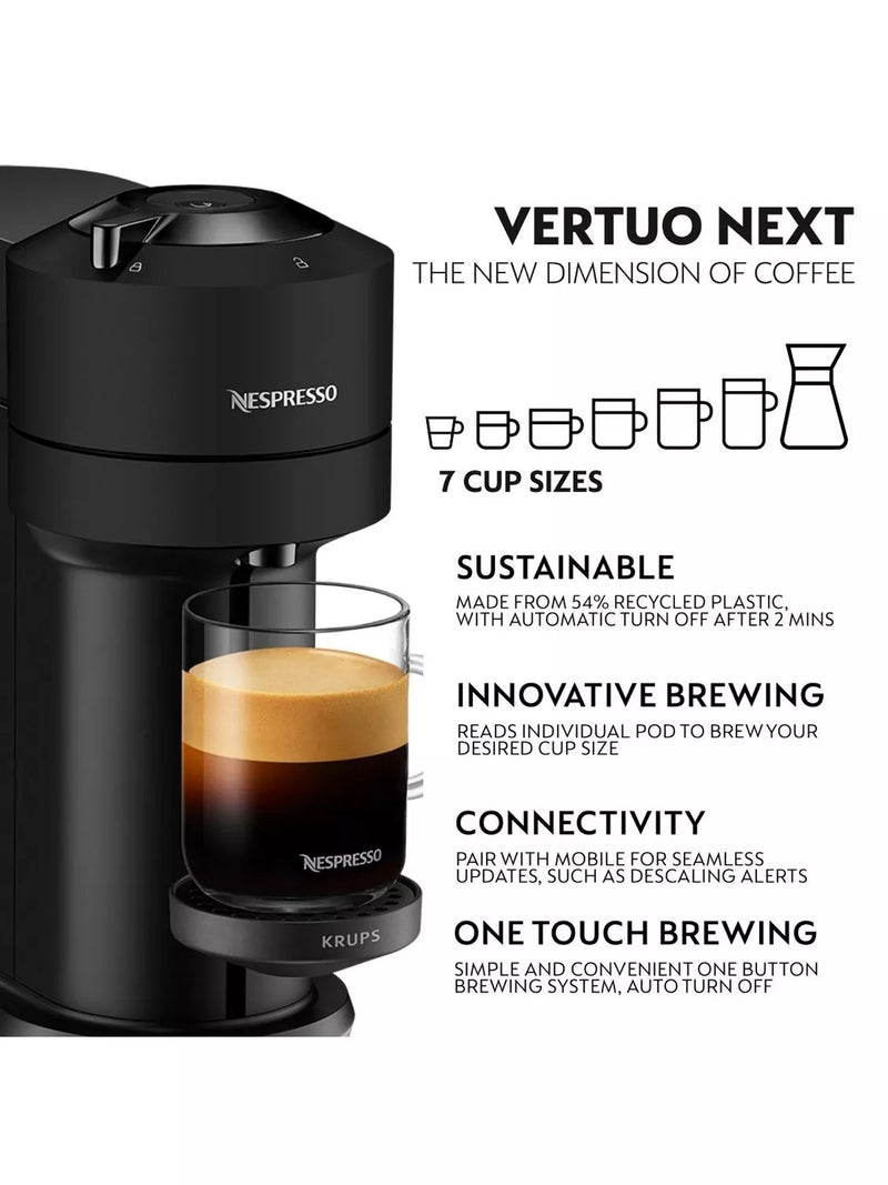 KRUPS Nespresso Vertuo Next Coffee Machine, imported from the UK