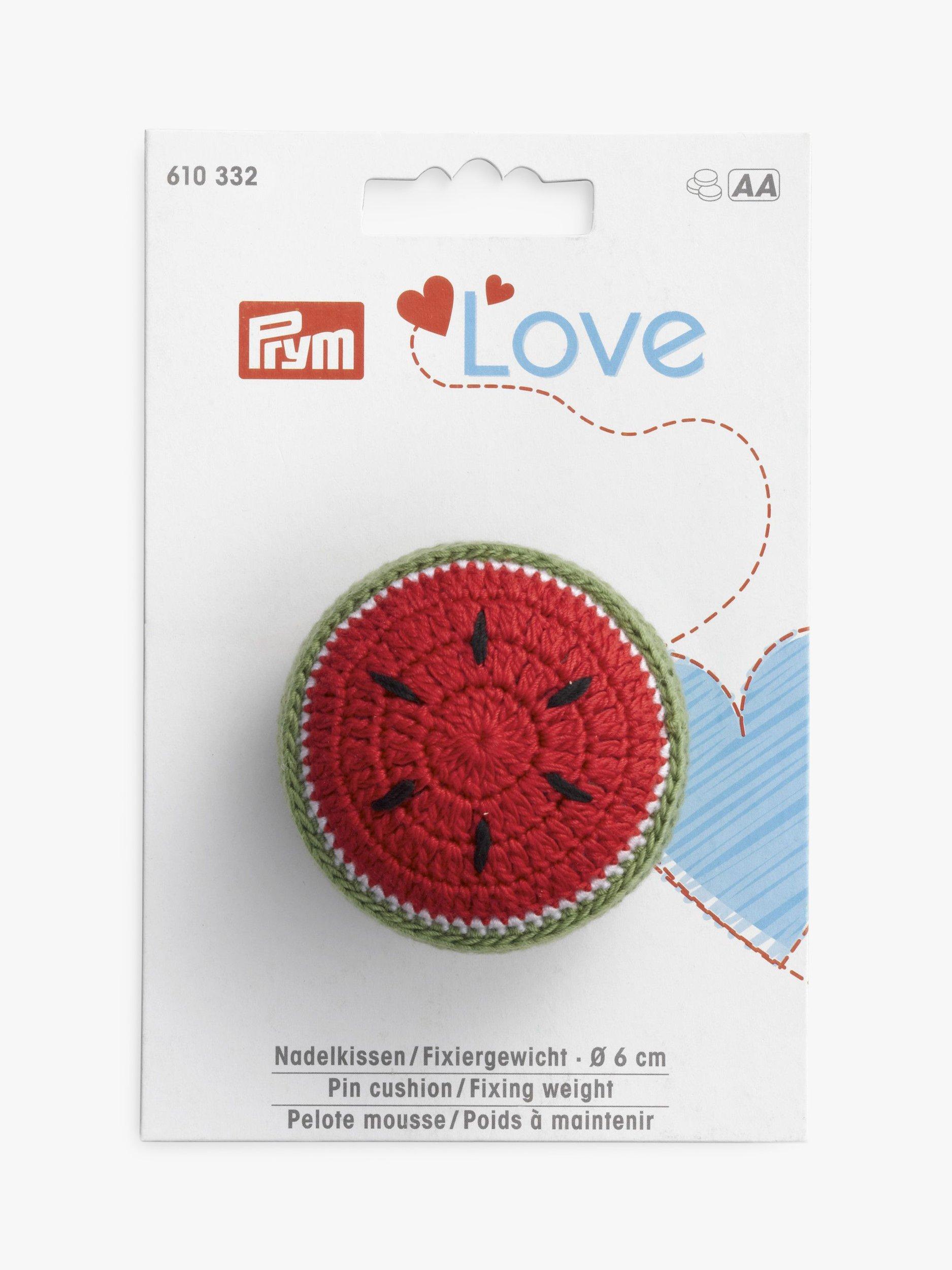 Prym melon pin cushion green red, UK version