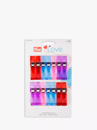 John Lewis Prym Love Fabric Clips 5.5cm Pack of 14- Buy online at McGrocer