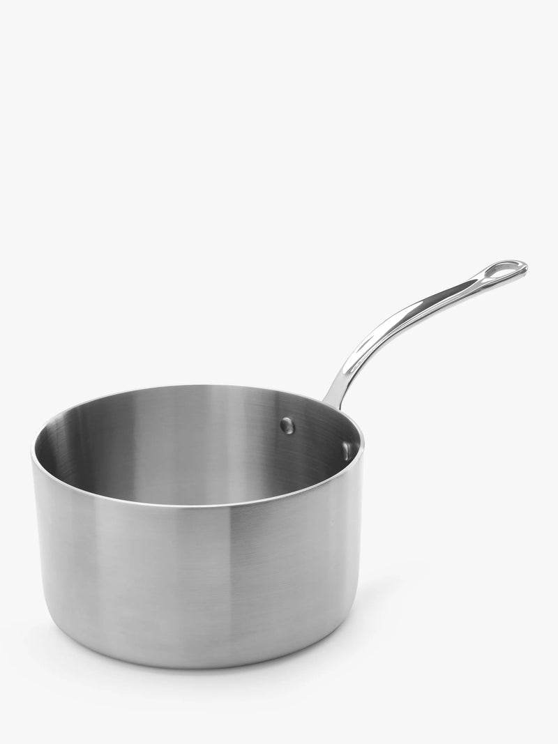 Samuel Groves tri-ply stainless steel saucepan with lid 20cm (British brand)