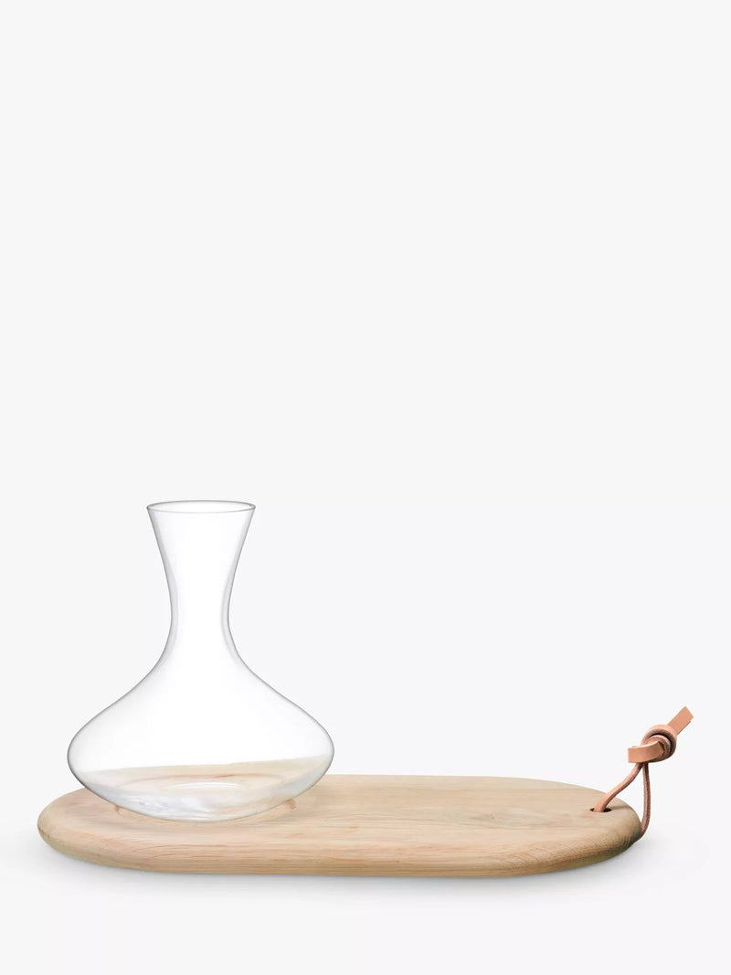 LSA International glass carafe and cheese board set, UK version