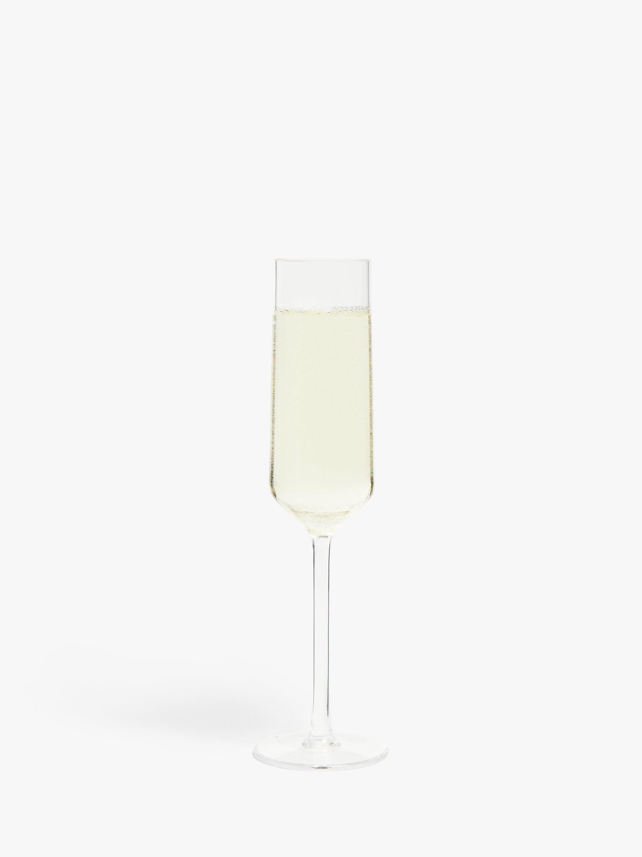 John Lewis plastic champagne flute clear 177ml - British product
