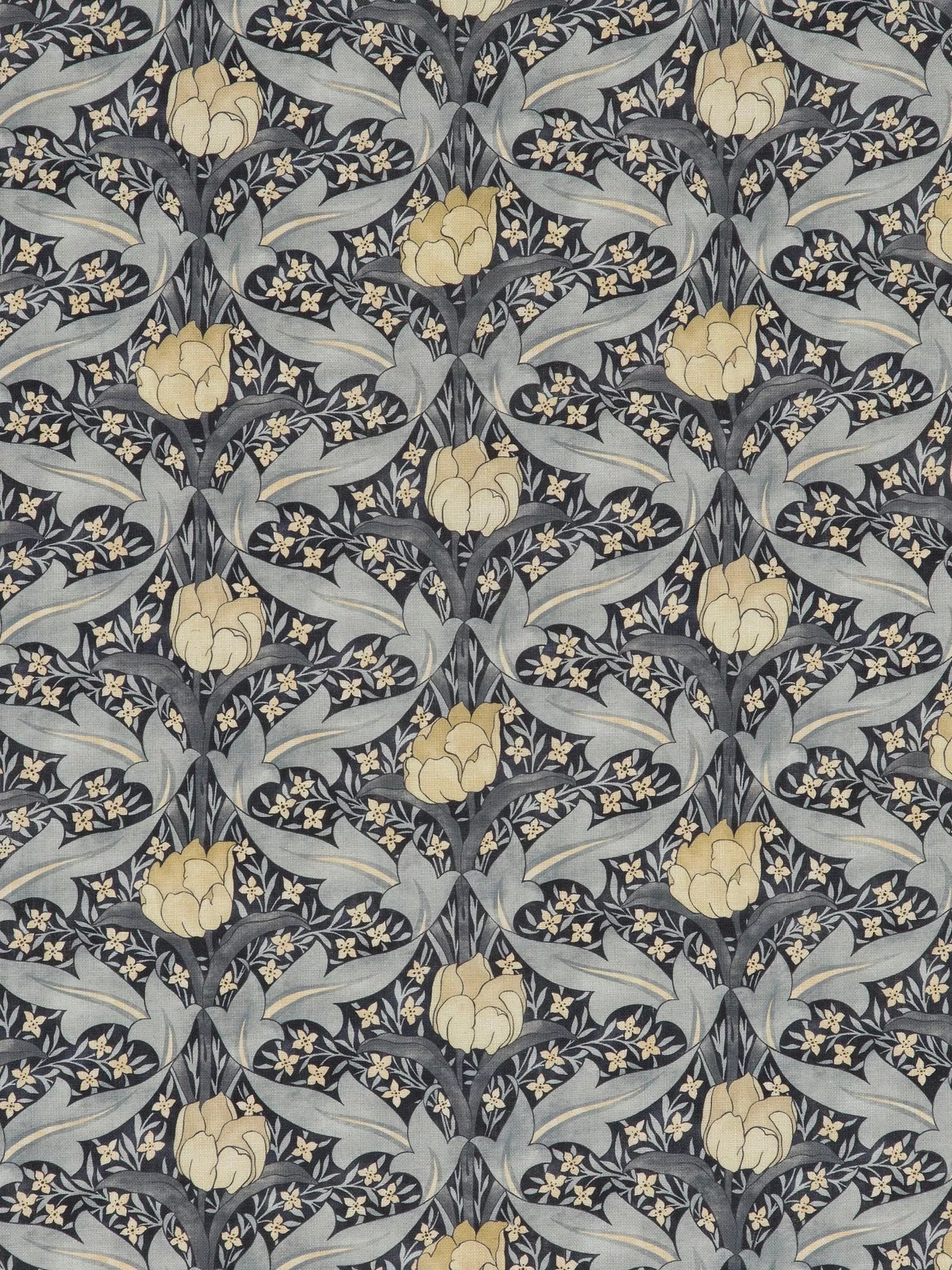 GP & J Baker Tulip & Jasmine furnishing fabric - British product