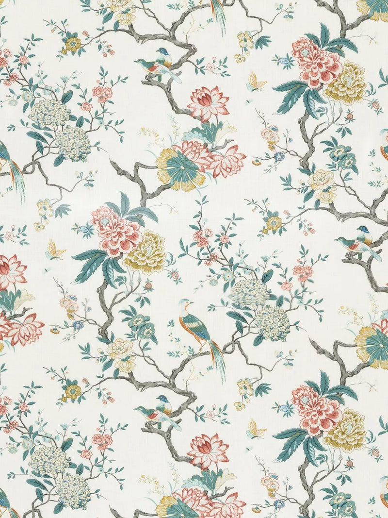 GP & J Baker Oriental Bird Furnishing Fabric