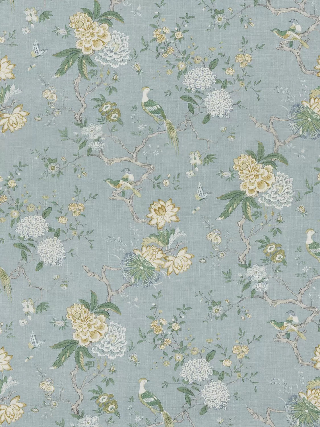 GP & J Baker Oriental Bird Furnishing Fabric