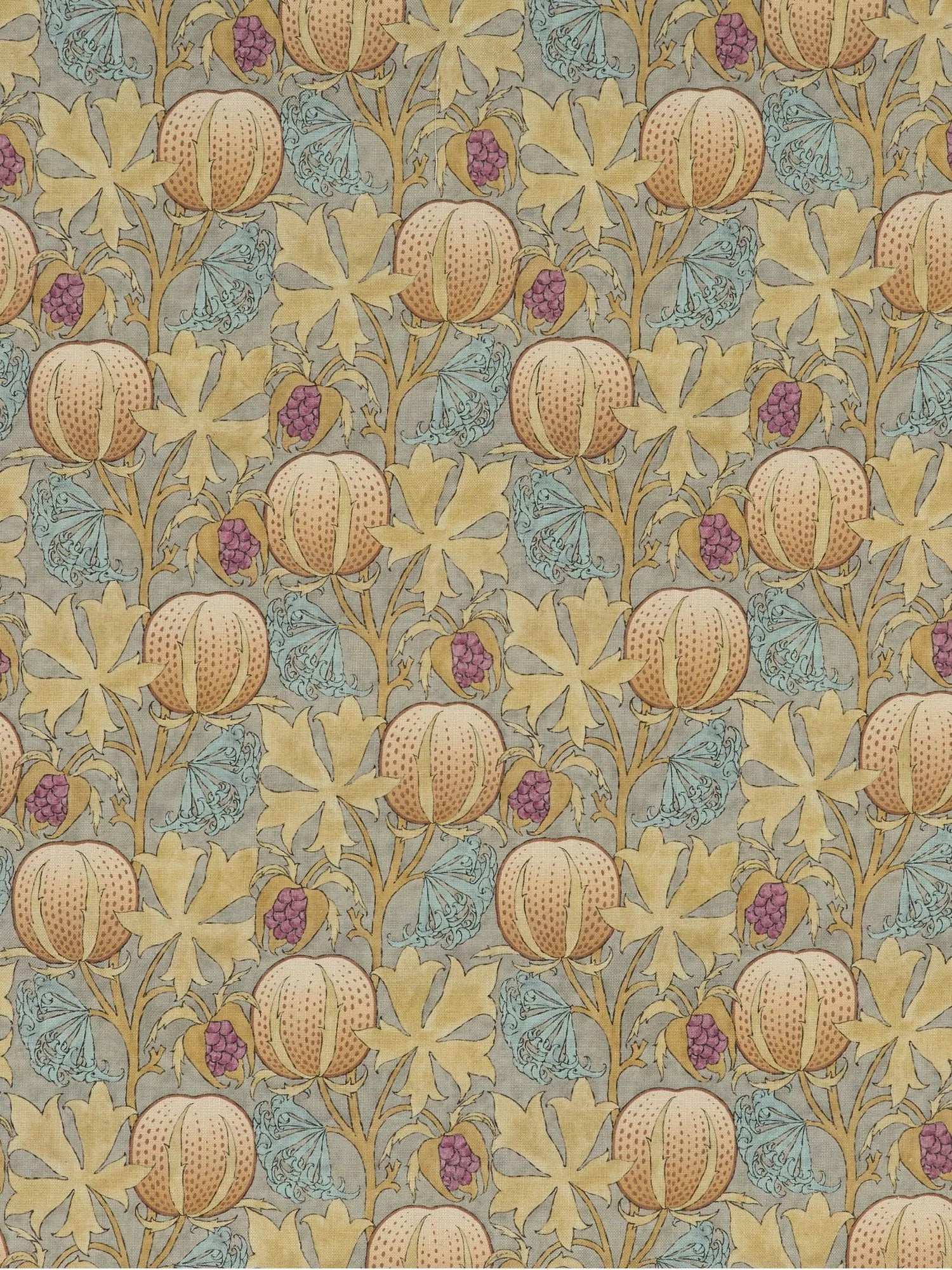 GP & J Baker Pumpkins Furnishing Fabric, Teal
