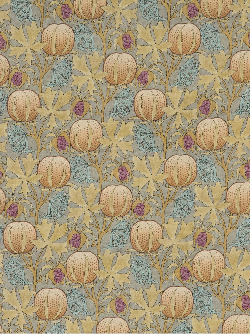 GP & J Baker Pumpkins Furnishing Fabric, Teal