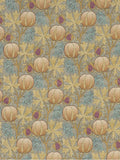 GP & J Baker Pumpkins Furnishing Fabric, Teal