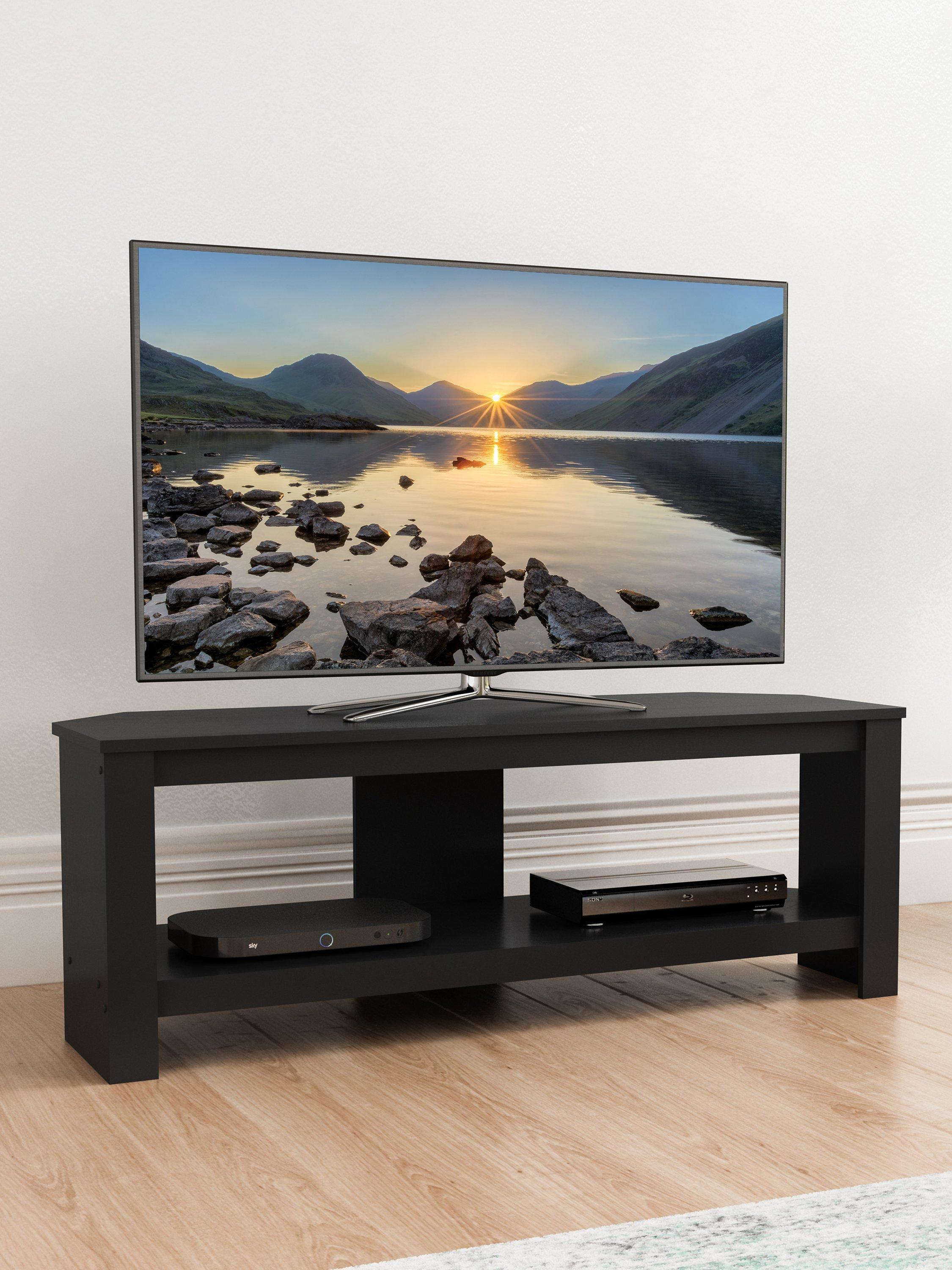 AVF Calibre 115 TV stand natural wood finish - British product