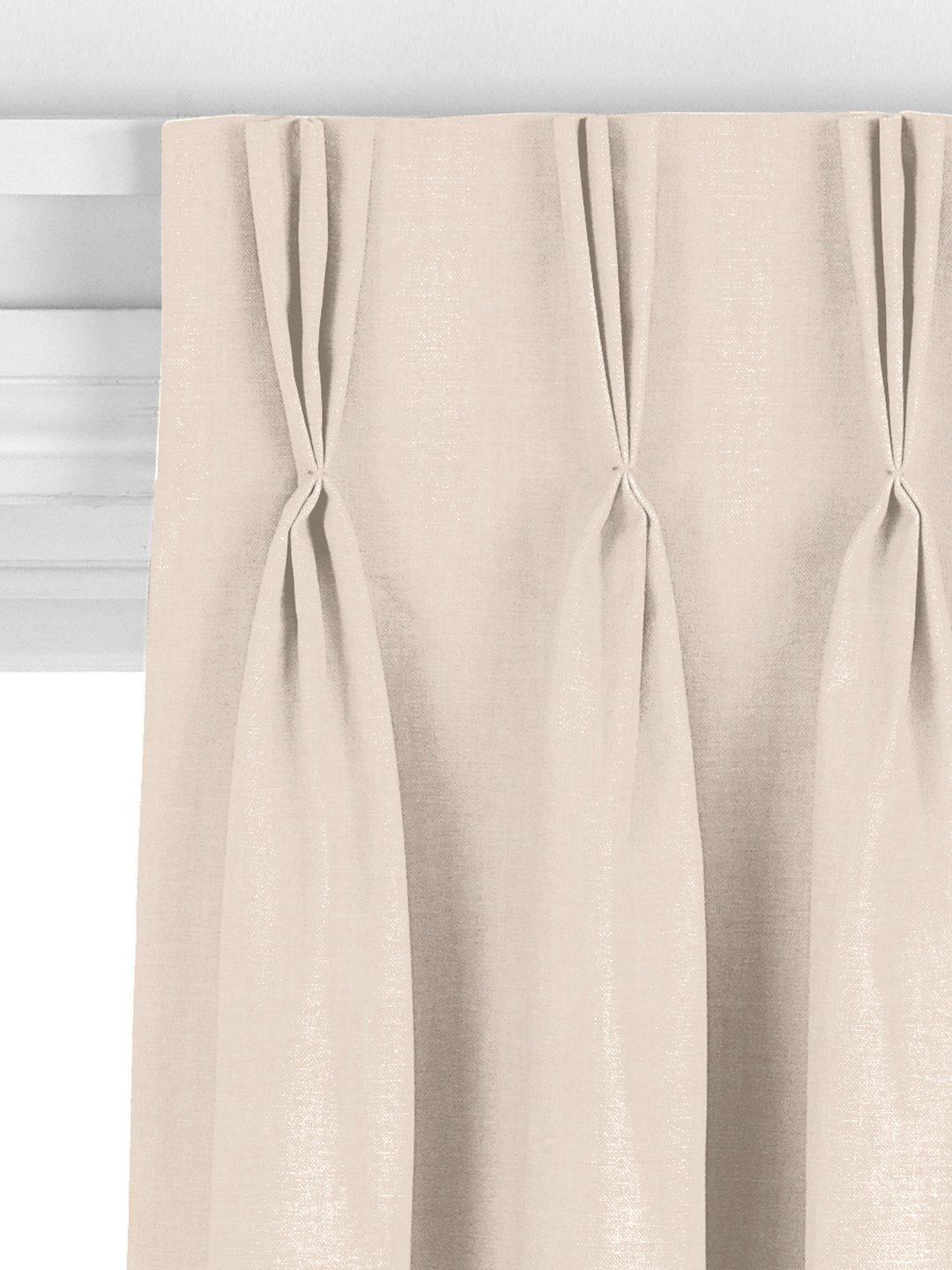 John Lewis made to measure linen look chalk curtains (British brand)