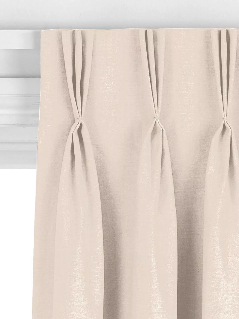 John Lewis made to measure linen look chalk curtains (British brand)