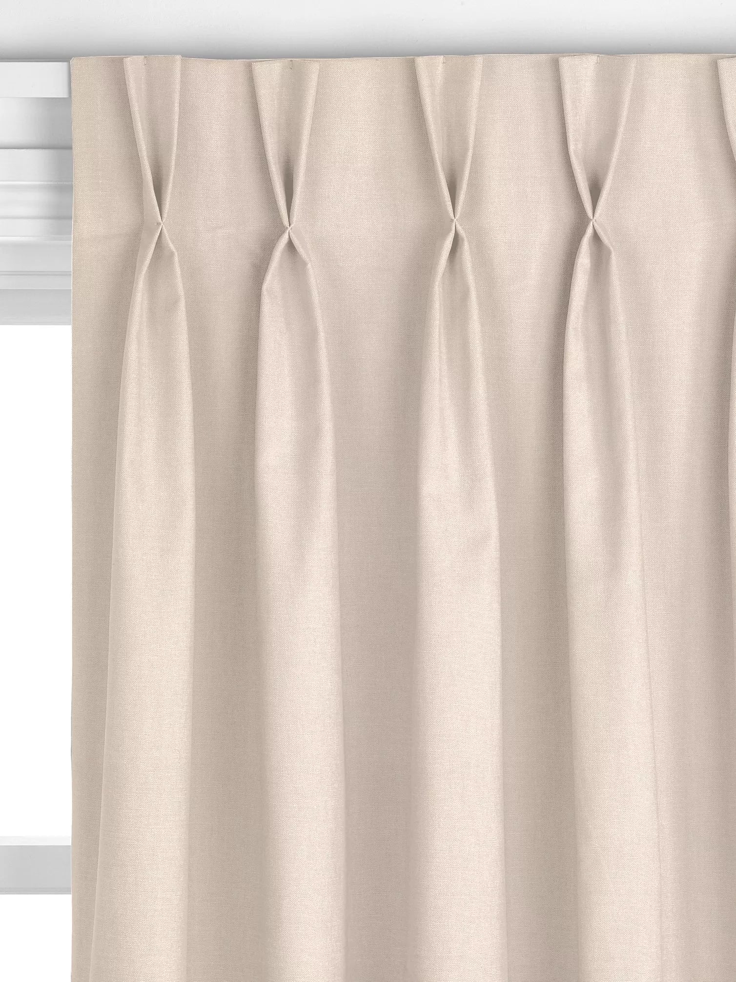 John Lewis made to measure linen look chalk curtains (British brand)