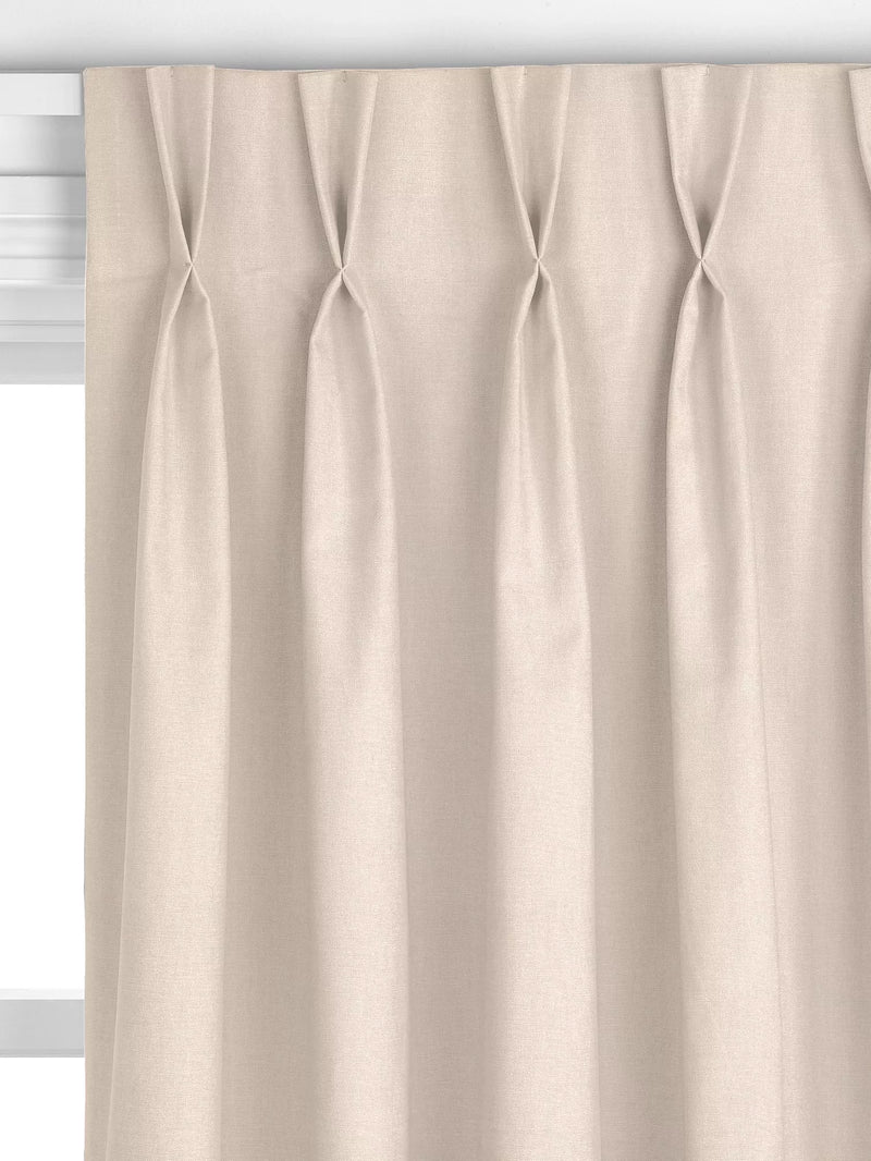 John Lewis made to measure linen look chalk curtains (British brand)