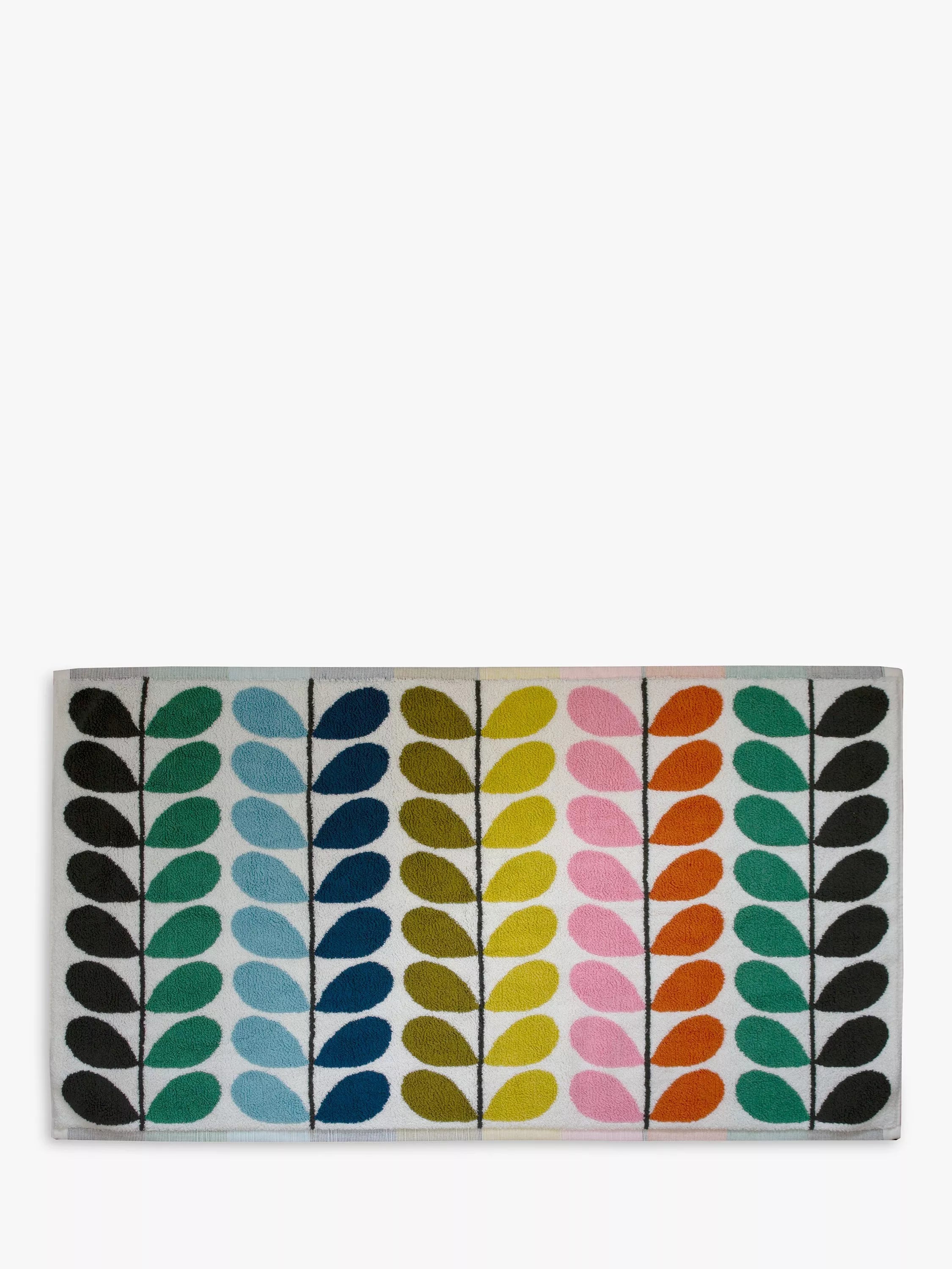 Orla Kiely Multi Stem cotton bath mat, imported from the UK