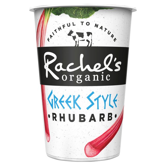 Rachel's Organic Greek Style Rhubarb   450g